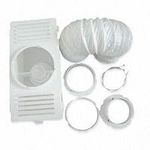 UTP Universal Tumble Dryer Condenser Air Vent Kit - White Indoor Box, Extra Long Hose Pipe and Adapter Ring