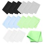 Glasses Cleaning Cloth, 15 Pack Microfiber Eye Glass Cleaning Cloths Lens Eyeglass Cleaner Cloth for Sunglasses Spectacles Tablets Screen