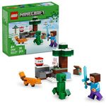 LEGO Minecraft Steve’s Taiga Adventure - Collectible Gaming Merchandise - Gamer Gift - 21583