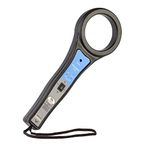 SIDDHI EQUIPMENTS Hand Held Metal Detector Model Validator S-16 (Black-Blue) with LED Indication and Variable Audio for Malls, Airports, Hotels, Railway Stations, Banks