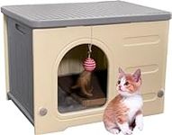 Plastic Cat House for Outdoor Indoo