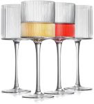 Square Wine Glasses Set of 4, Elega