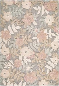 Hauteloom Ettenheim Wool Living Room, Bedroom Area Rug - Contemporary - Dusty Rose, Sage, Cream - 9' x 12'