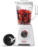 Tefal Blendforce II Blender, 2L Plastic Jug, 1.25L Effective Capacity, 600W, 4 Removable Stainless Steel Blades, Smoothie, Ice Crush, 2 Speeds + Pulse, Kitchen Shakes Maker, White, BL420140