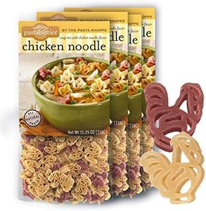Pastabilities Fun Shaped Pasta for Kids - Chicken Shaped with Chicken Soup Mix - Animal Theme, Non-GMO Natural Wheat Pasta, All-Natural, Kosher Certified, Made in the USA, (4 Pack, 11.25 Oz)