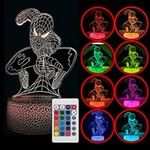 Superhero Lamp Superhero Night Light 3D Illusion LED Lamp Night Light for Kids Superhero Gifts