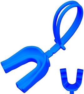 ARGOMAX Mouth Guard Sports, Hockey, Lacrosse, Baseball, Wrestling Moutguard, Gel Max Heavy Duty Protection & Custom Fit, Football Mouth Guard with Strap, Adult & Youth Mouthguard, Blue.