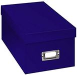 Photo CD & DVD Storage Box, Bright Blue