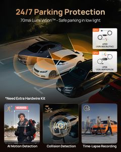 70mai 4K Dash Cam T800 – 3-Channel Car Camera