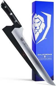 Dalstrong Slicing Knife - 12 inch Offset Blade - Gladiator Series Elite - High Carbon German Steel - G10 Handle Kitchen Knife - Bread Knife, Brisket Slicer - Carving Knife - w/Sheath - NSF Certified