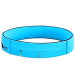 FlipBelt Running & Fitness Workout Belt, Aqua, X-Large, Aqua, X-Large, Flipbelt Zipper