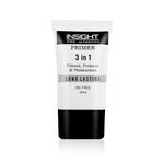 Insight Cosmetics 3 in 1 Primer for Face Makeup | Hydrating, Lightweight & Long- Lasting | All Skin Types | Oil-Free | Minimises Pores | Toxic & Cruelty Free | 30ml