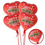 AMFIN® (Pack of 4) Valentine Day Decoration/Valentine day balloons/valentine balloons combo/Boyfriend Suprise Decoration