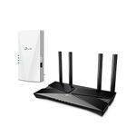 TP-Link AX3000 Dual Band Wi-Fi 6 Router and Range Extender Bundle, EasyMesh Supported, Dual-Core CPU, Ideal for Gaming Xbox/PS4/Steam (Archer AX53 and RE700X)