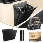 10L0L Golf Cart Trash Bag,Waterproof PU Leather Garbage Can,Magnetic Car Trash Can for Yamaha/Club/Car/EZGO, LJF2023-004