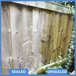 SmartSeal Wood Sealer 5L – Clear Exterior Waterproof Sealant for Fences, Decking, Sheds