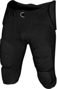 Exxact Sports Proline Youth Integrated Football Pants with 7 Flex Pads, Lightweight Football Practice Pants for Protection (YXS, Black)