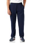 Fruit of the Loom Men's Open Hem Pants Joggers, Navy, XXL UK