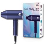 Nexlev Hair Dryer | 2100 Watts| 2 Lakh Negative ION | Foldable and Lightweight| 3 Heat Settings| Cool Shot | Heat Damage Protection | Quick Drying | Professional Dryer| Dual Filtration | (HD-01), Blue