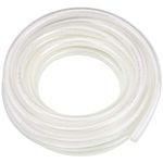 1/2" ID x 3/4" OD - 25 Ft High Pressure Braided Clear PVC Vinyl Tubing Flexible Vinyl Tube, Heavy Duty Reinforced Vinyl Hose Tubing, BPA Free and Non Toxic