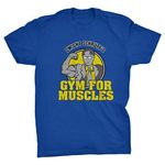 Viper Dwight Schrutes Gym for Muscles Office T-Shirt (Blue, L)