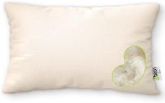 Kapok Queen Bed Pillow - 20" x 30" - Organic Cotton, Vegan, Premium Quality - Made in USA - Neck Bed Body Floor Cushion Insert Couch Throw Bolster - Organic Eco Friendly Fabric and Fill