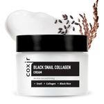 COXIR [Coxir] Black Snail Collagen Cream [1.69 Fl.Oz(Pack Of 1)] L Black-3-Complex: Black Rice, Bean, Sesame, Snail Mucin, Collagen L Repairing&Firming L Korean Skin Care L Cruelty-Free, No Paraben