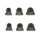 Hearing Aids Domes Small Medium Large Size for Resound Sure Fit RIC RITE and Open Fit BTE Hearing Amplifier Smoky Power Domes Invisible Ear Tip (Mix 6 Counts)