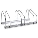 Hillington 2, 3, 4, 5 Bike Floor Or Wall Mount Bicycle / Galvanised Cycle Rack Storage Locking Stand Great For Garage, Garden Or Shed And For Security (Three Bikes)