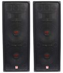 (2) Rockville RSG12.28 Dual 12 2000 Watt 8-Ohm Passive Pro Audio PA Speakers