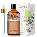 PHATOIL Cinnamon Essential Oil 100ML, Pure Premium Grade Cinnamon Essential Oils for Diffuser, Humidifier, Aromatherapy, Candle Making