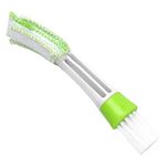 Car-Dec� Duster for Car Air Vent, Automotive Air Conditioner Cleaner and Brush, Dust Collector Cleaning Cloth Tool for Keyboard Window Leaves Blinds Shutter Glasses Fan (Green)