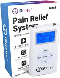 iReliev Dual Channel Tens Unit System ET-1313 for Muscle and Joint Pain Relief, Sports TENS Electronic Pulse Pain Therapy, FDA Cleared