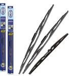 Yaris models 2005 To 2011 Alca Germany Standard Wndscreen Wiper Blades 24"14"12" Front Rear Set