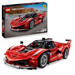 LEGO Technic Ferrari FXX K Race Car Toy - Play & Display Model Building Kit with V12 Engine, Differential and Moving Pistons - Motorsports Gift for 10+ Year Old Boys - 42212