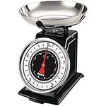 Starfrit Retro Kitchen Scale - Precise Dual Measurement - Removable Bowl - Black