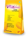 Waypham Vitawoods Lutein Gummy-for Age 3 yrs. & Above -Supplements with Lutein-Zeaxanthin ,Vitamins & Minerals-to Support Eye Health & Clear Vision, Mango Flavoured Gummy With Eye Nutrients & Yummy Taste