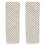 Selections Pack of 2 Expanding Willow Fan Garden Wall Trellis (180 x 60 Centimeter)