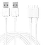 Micro USB Charging Cable 6.6feet, 2 Pack Android Phone Fast Charger Cord iBarbe Compatible with Galaxy S7/S6, Sony, Motorola and More Galaxy S7 Edge/S7/S6 Edge/S6,Note 5/4/2, HTC, G4, White