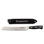 Cuisinart 8" Bread Knife, Stainless Steel, Triple Rivet, Black (TRC-HBDC)