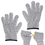 Yolev 1Pair Cut Resistant Gloves Safety Work Gloves Kids Carving Gloves Level 5 Protection Gloves Cutting Gloves for Kids Protective Hands-XXS(child)