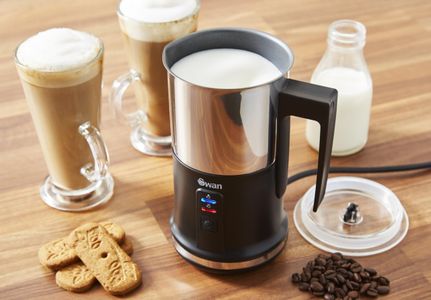 Swan Automatic Milk Frother – Black Electric Foam Maker