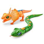 Robo Alive Snake + Lizard Series 3 by ZURU Battery-Powered Robotic Light Up Interactive Electronic Reptile Toy That Moves