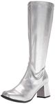 Ellie Women's GOGO 3" Heel Zipper Boot, Silver, 13