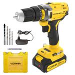 iBELL VORMIR VR CD21-30 20V Max Cordless Drill Driver | 2 Modes (Drill & Impact), Dual Speed 0–450/1450 RPM, 30 Nm Torque, 10mm Chuck, Includes 2.0Ah Li-ion Battery & Fast Charger