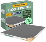 Greaton, Unassembled Queen Box Spring for Queen Bed – 2.5-Inch Wood Box Spring Only – Amish Made in USA – Quiet Noise-Free Replacement Mattress Foundation – Packed Flat, Easy Assembly (White)