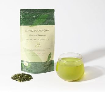 Japanese Green Tea Co. Gokuzyo Aracha Green Tea - 3.5Oz (100g) - Japanese High-Grade Unrefined Loose Leaf Green Tea - Deep Steamed Fukamushi Crude Tea with Intense Aroma and Taste