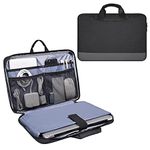 11.6-13 Inch Waterproof Laptop Bag Sleeve for Women Men Business Briefcase with Accessories Organizer for Acer R11 Chromebook, Lenovo Chromebook C330, Samsung HP ASUS Dell Chromebook Carry Case, Black