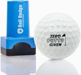 HODL 21 Ball Badge - Golf Ball Stamp, Self-Inking Golf Ball Stamper, Golf Ball Marker, Reusable Golf Ball Marking Tool to Identify Golf Balls - (The Dirty Series) (Zero Putts Given)