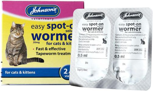 Johnsons Spot On Cat Wormer, 2-Pack – Easy Deworming Treatment